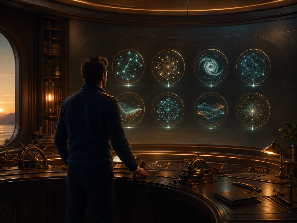 One human directing eight AI agents