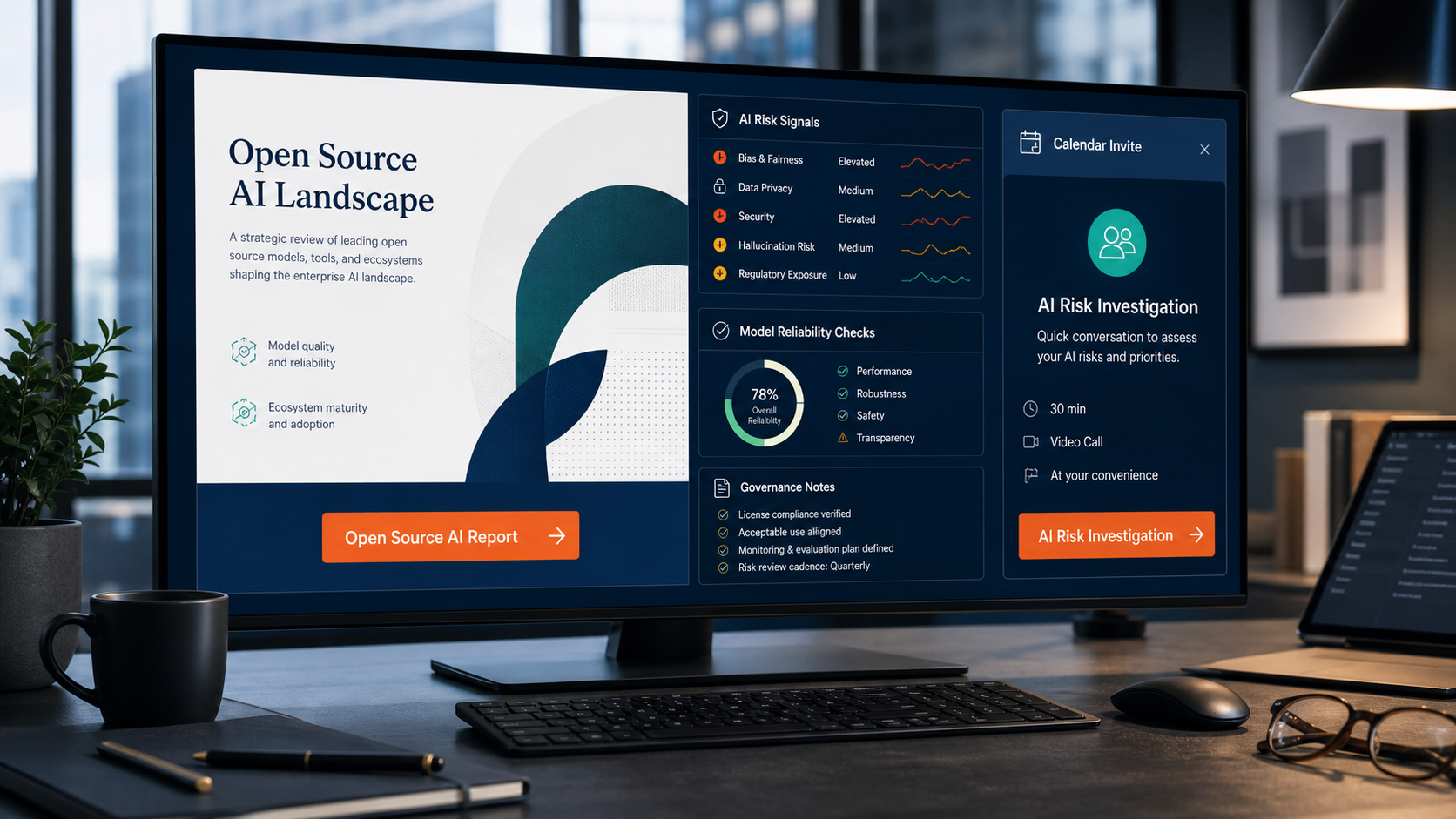 Open Source AI Report and AI risk investigation CTA visual